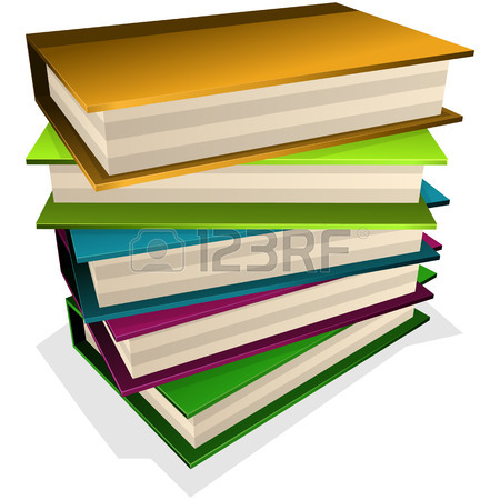 450x450 Illustration Pile Of Books Isolated On White Royalty Free Cliparts