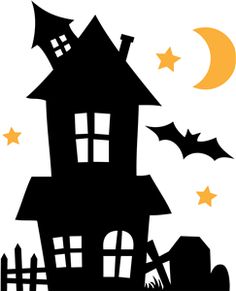 236x291 Scary House Silhouette Clip Art Quiet Books Scary