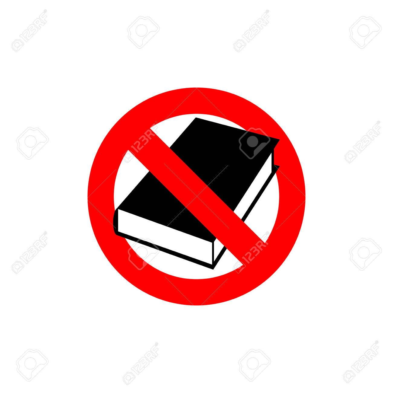 1300x1300 Stop Book. It Is Forbidden To Read. Frozen Silhouette Books