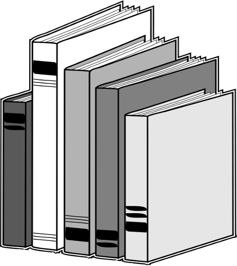 480x539 Bookshelf Clipart
