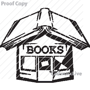 300x300 Bookstore Clipart
