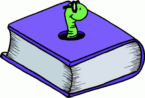 490x331 Book Worm Clip Art