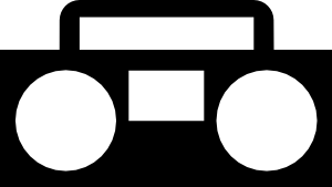 300x169 Radio Boombox Clip Art Download