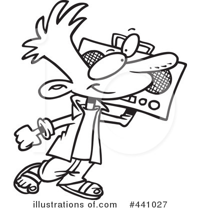 400x420 Boom Box Clipart