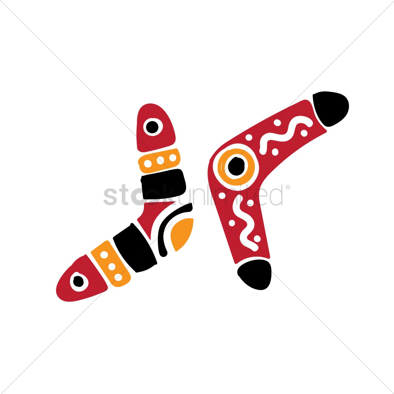 1300x1300 Boomerang Vector Image