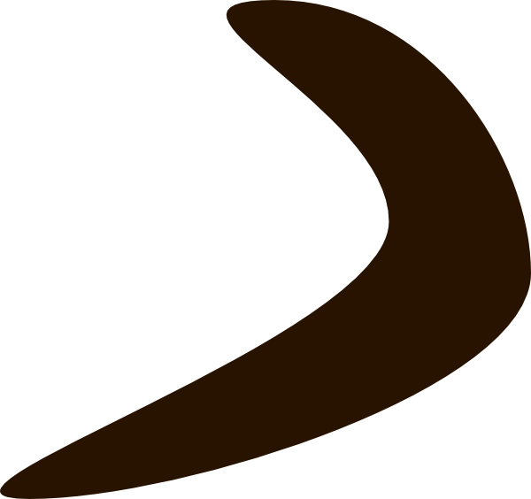 600x564 Chocolate Boomerang Clip Art