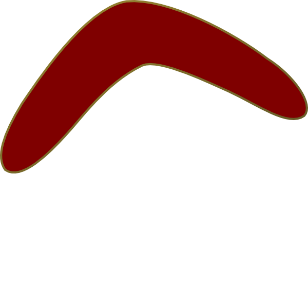 600x571 Maroon Boomerang Clip Art