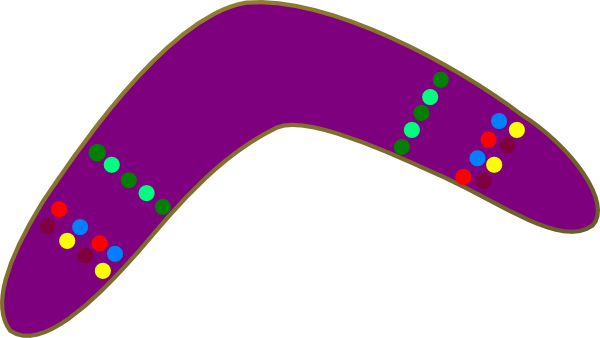 600x338 Purple Boomerang Clip Art