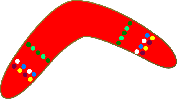 600x338 Red Boomerang Clip Art