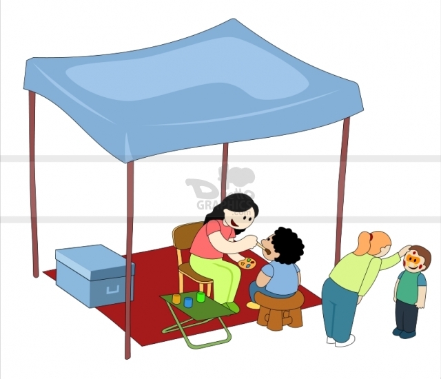 640x550 Clip Art Face Painting Booth Clipart