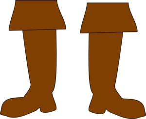 300x246 Brown Pirate Boots Clip Art