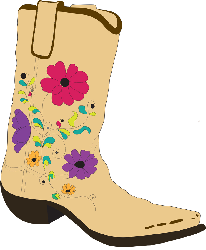 700x850 Cowboy Clipart Country Boot