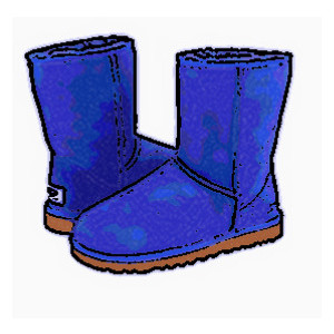300x300 Boots Clipart Blue