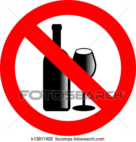 450x470 Clipart Of No Alcohol Vector Sign K13817402