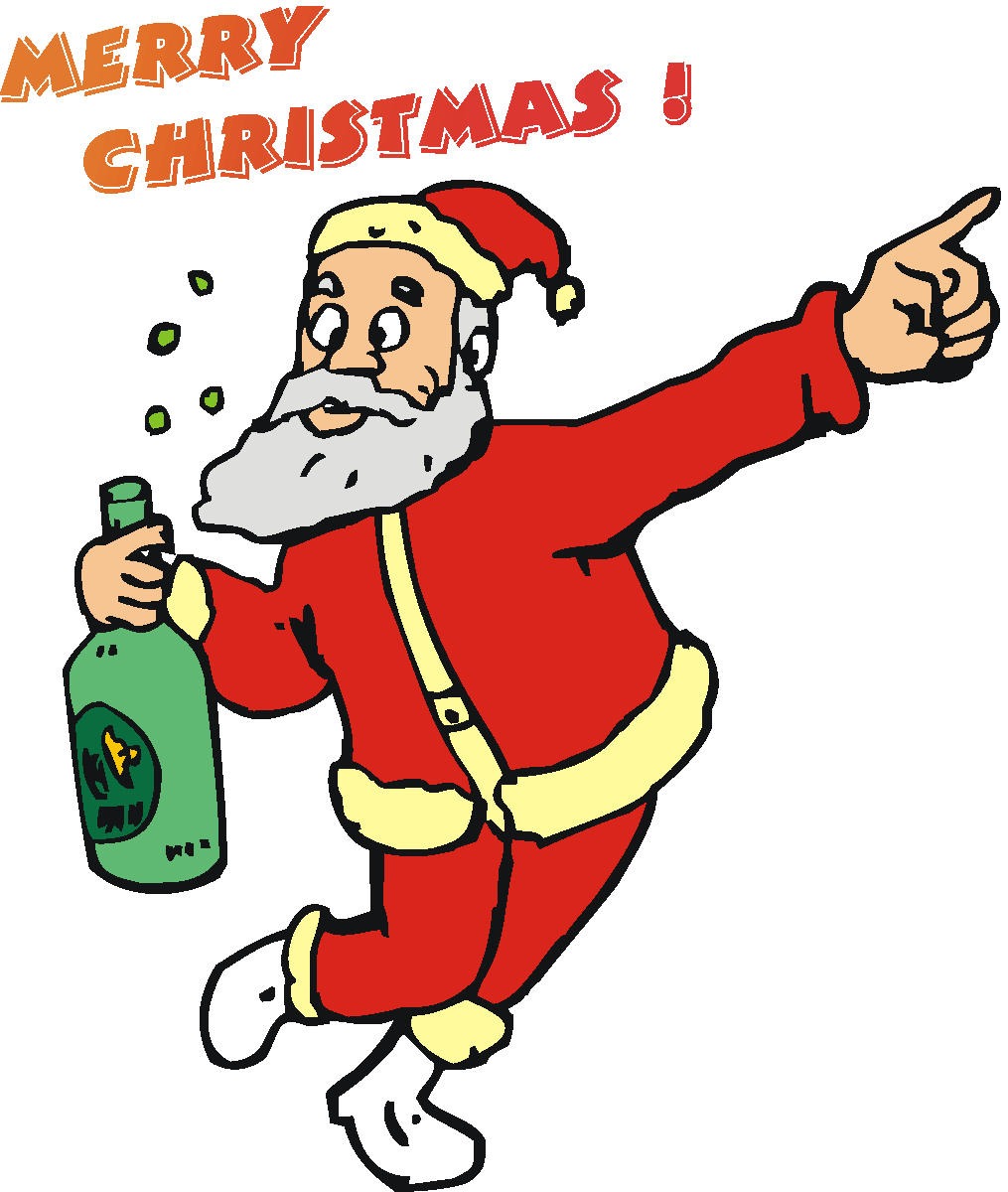 1015x1200 Drinking Santa Clipart