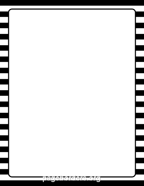 470x608 Black And White Striped Border Clip Art, Page Border, And Vector