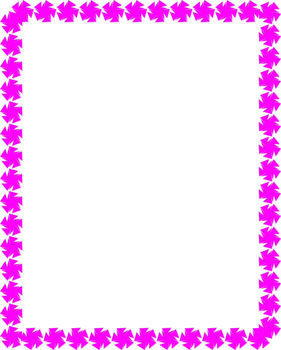 958x1195 Purple Ribbon Border Clipart
