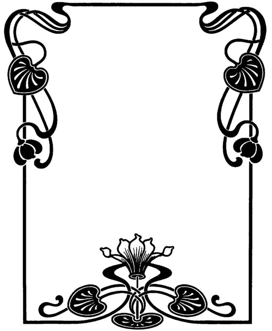 559x680 Free Art Nouveau Border Clip Art
