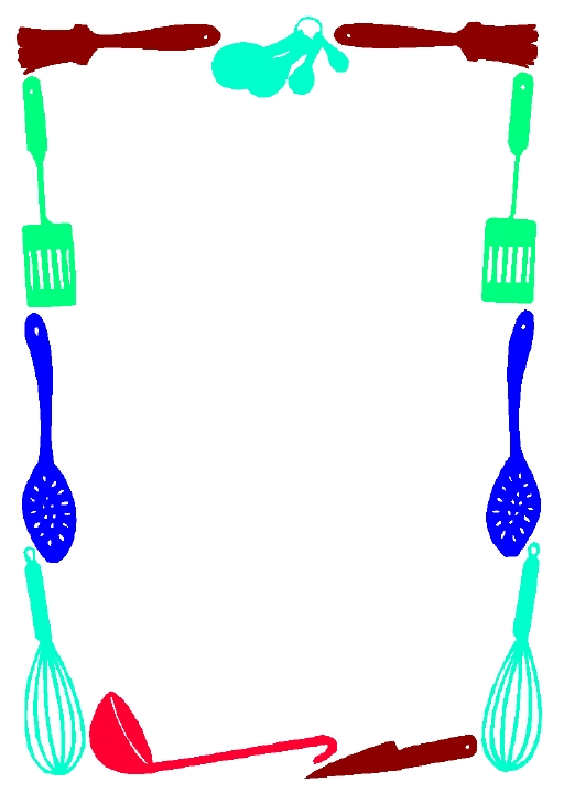 512x720 Cooking Clip Art Borders