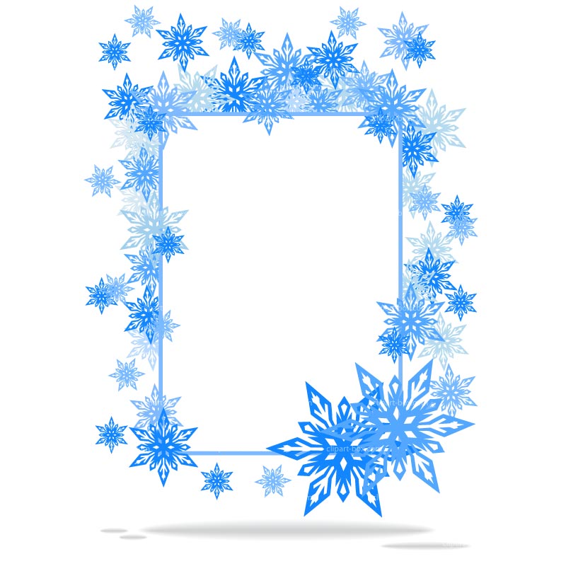 800x800 Snowflake Border Clipart