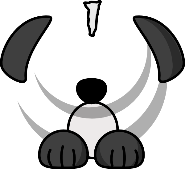 600x548 Border Collie Dog Clip Art