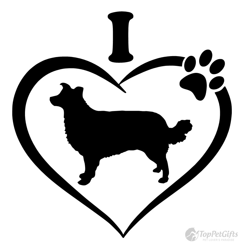 800x800 I Love My Border Collie Decal