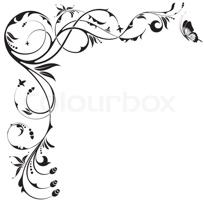800x800 Decoration Clipart Black Butterfly