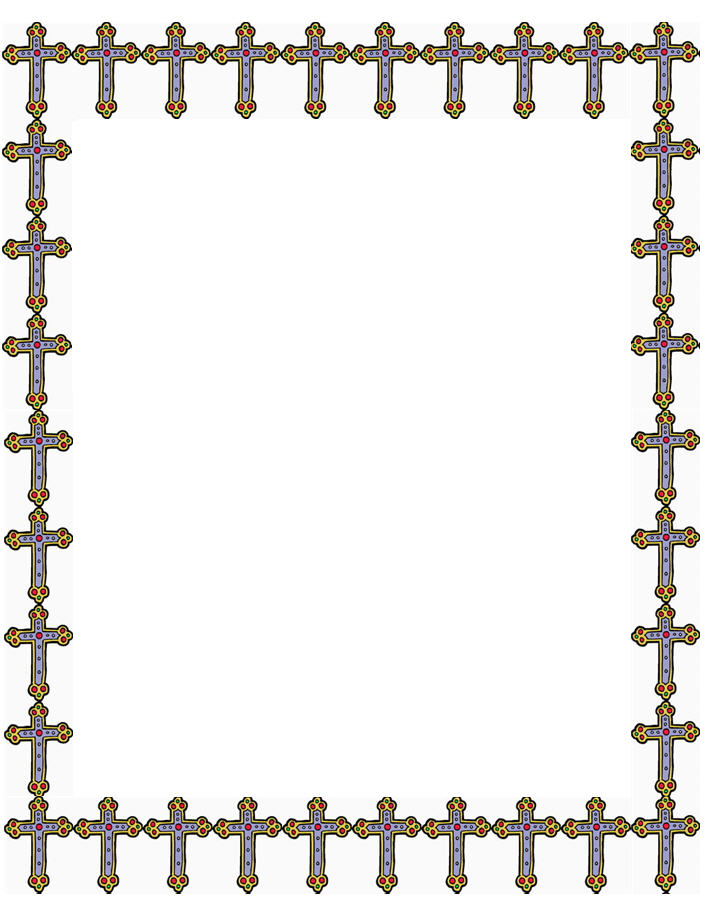 710x915 Religious Border Clipart