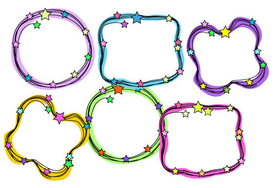 570x384 Star Border Clipart