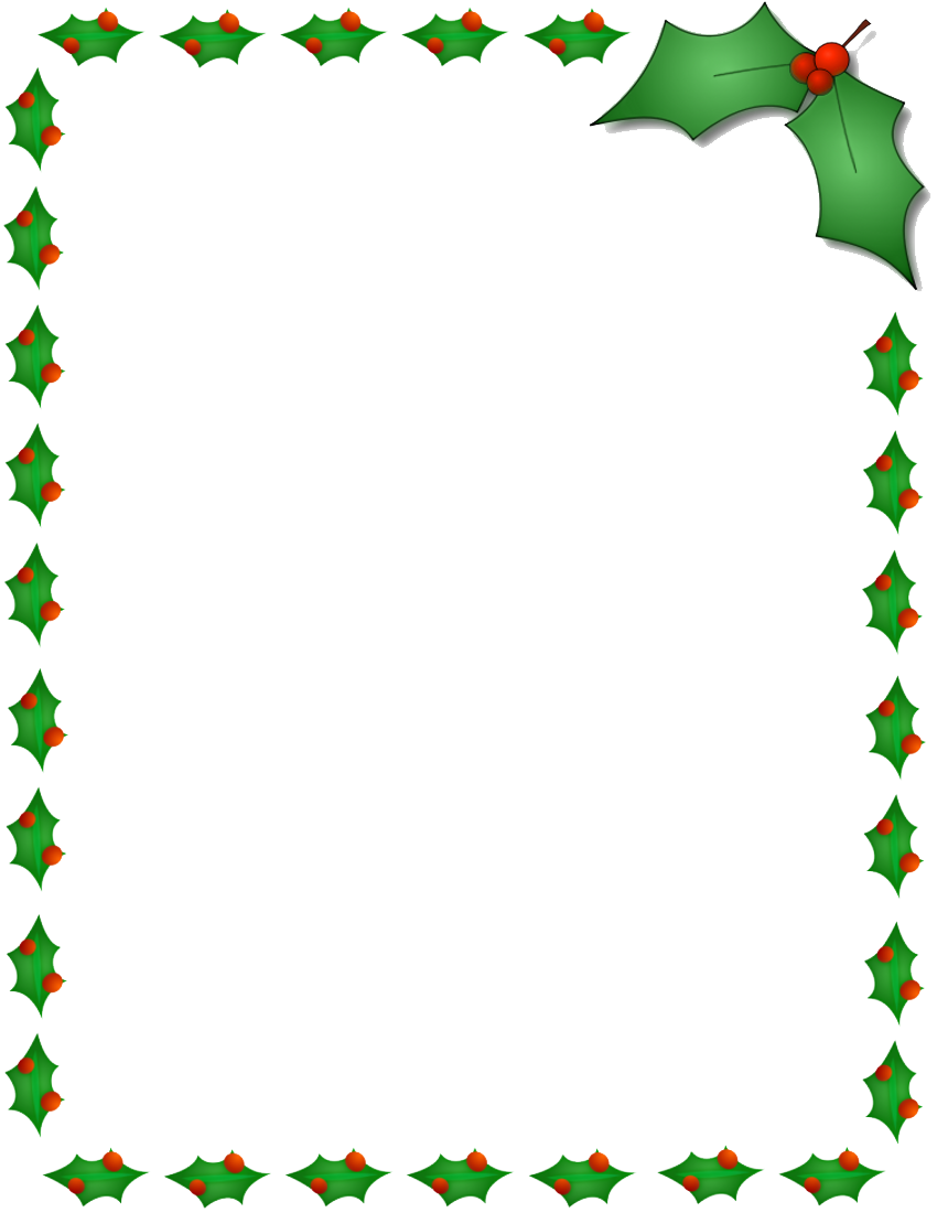 850x1100 Christmas Border Png Photos Png Mart