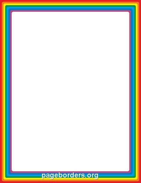 470x608 Top 10 Rainbow Border Clipart