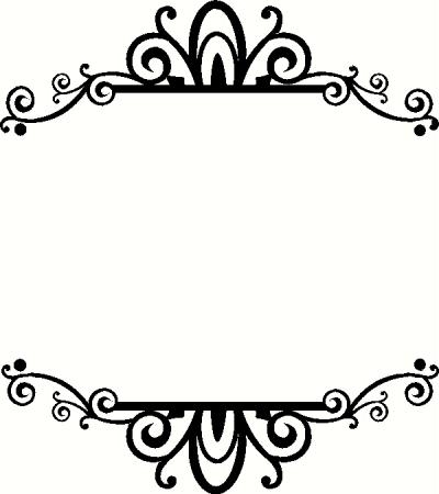 400x450 Fancy Borders Clipart