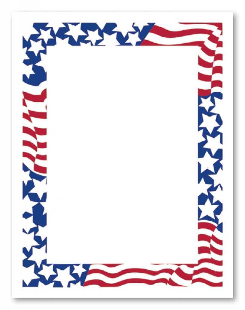 809x1024 4th Of July Borders Clipart Clipart Kid Regarding Fourth Of July