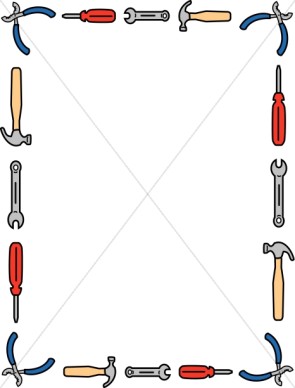 295x388 Tools Borders Clipart