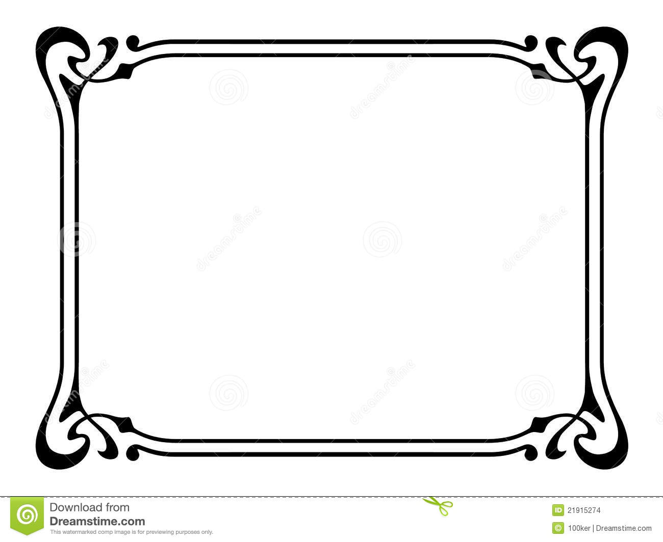 1300x1064 Nouveau Clipart Borders Free
