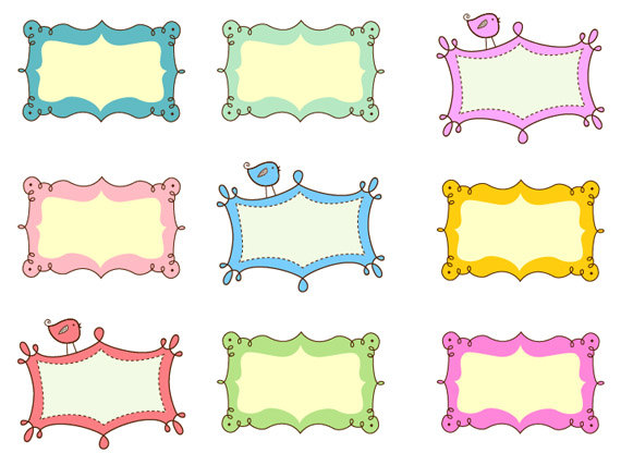 570x416 Small Borders Clip Art