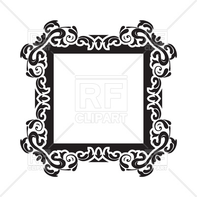 400x400 Vintage Frame Border Royalty Free Vector Clip Art Image
