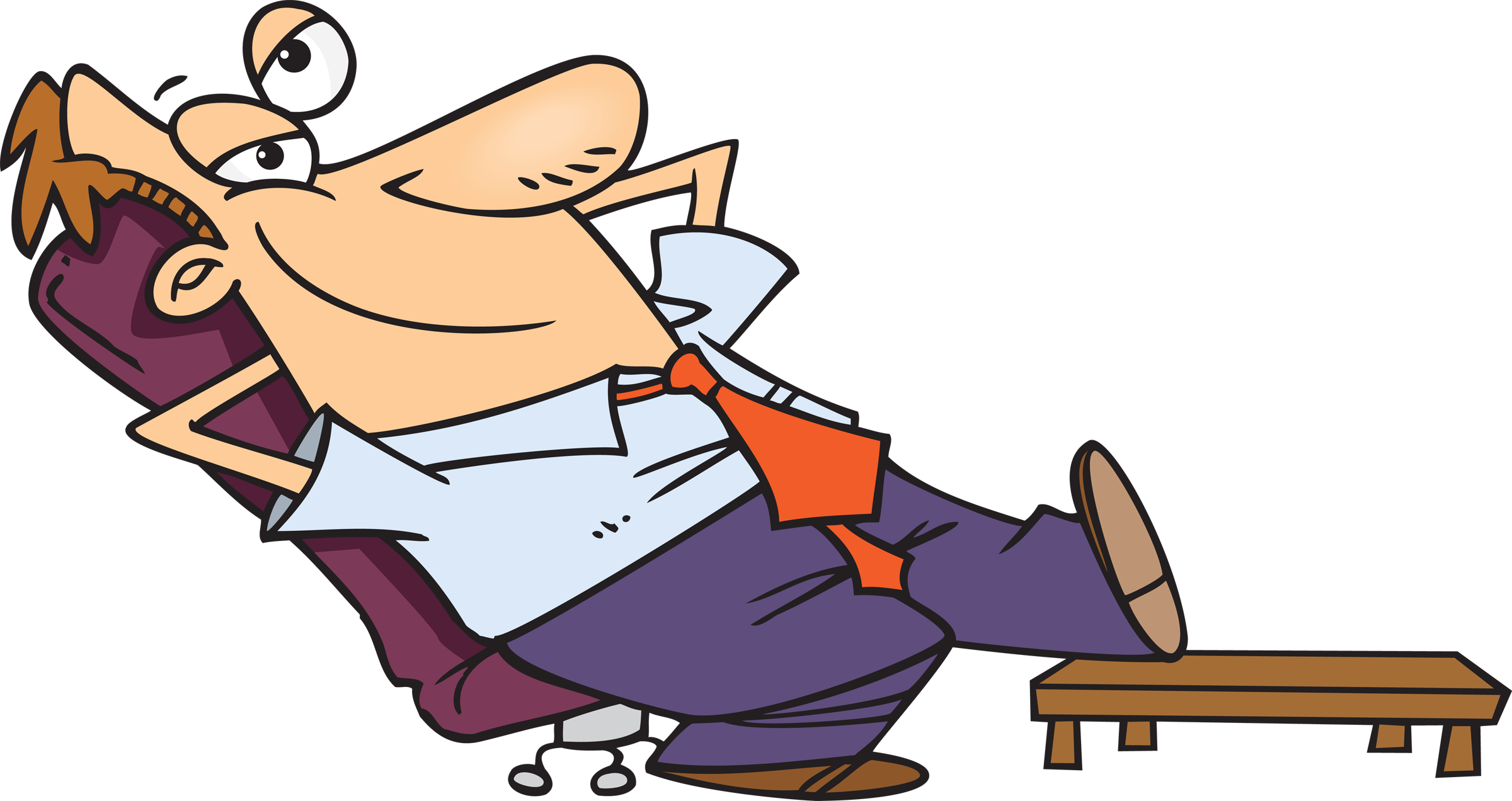 2400x1272 Boss Relax Clipart
