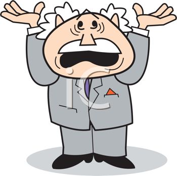350x348 Cartoon Boss Angry With His Hands In The Air