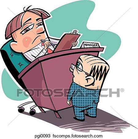 450x454 Drawing Of Big Boss, Little Employee Pgi0093