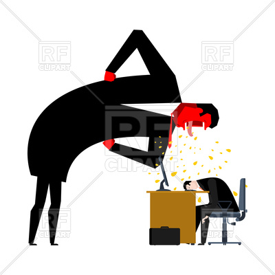 400x400 Angry Boss Scolding Manager