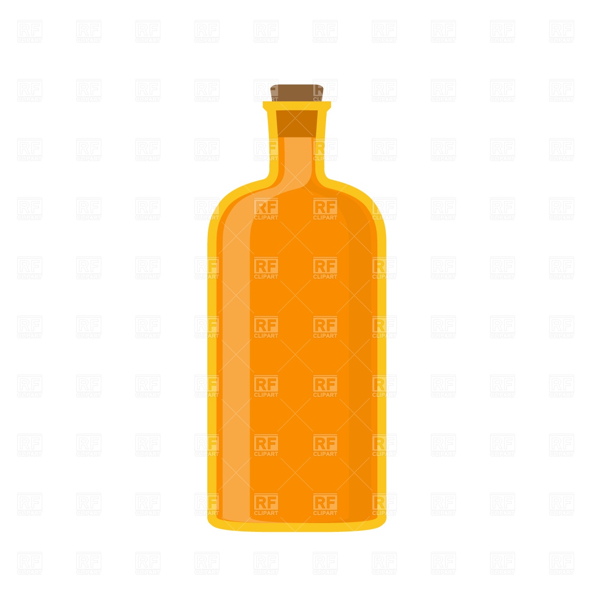 1200x1200 Old Glass Bottle With Spigot Free Vector Clip Art Image