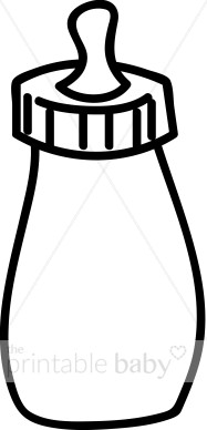 187x388 Black And White Baby Bottle Clipart Bottle Amp Pacifier Clipart