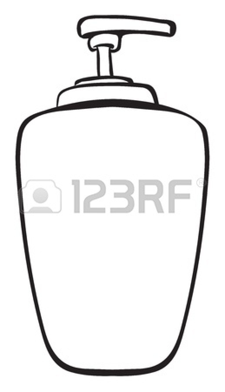 777x1350 Clip Art Black And White Shampoo Clipart