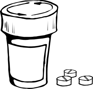 300x288 Pills And Bottle Png, Svg Clip Art For Web