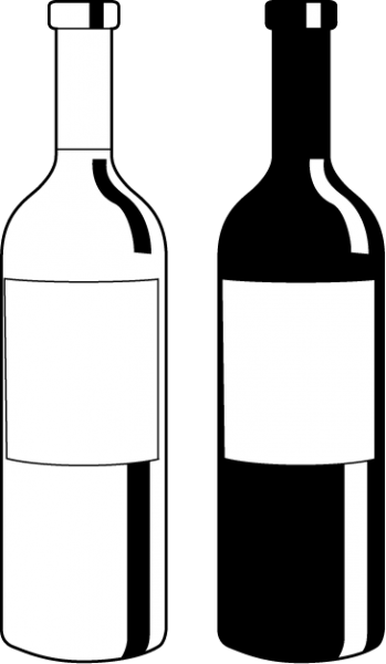 349x600 Bottle Clipart Black And White