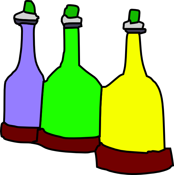 594x596 Cartoon Bottles Clipart