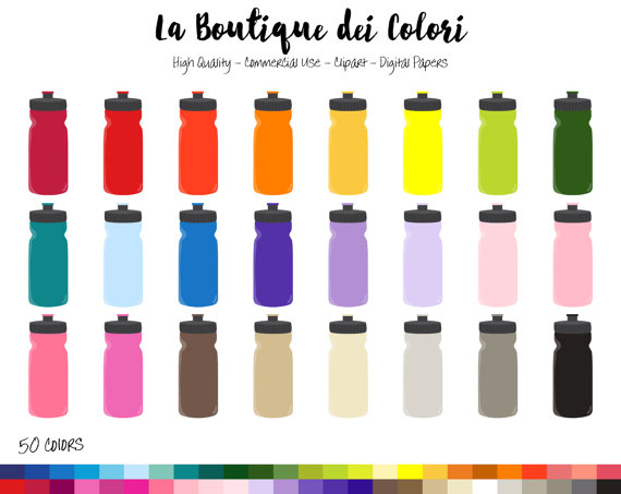 570x453 50 Water Bottle Clipart, Hydrate Digital Illustrations Png