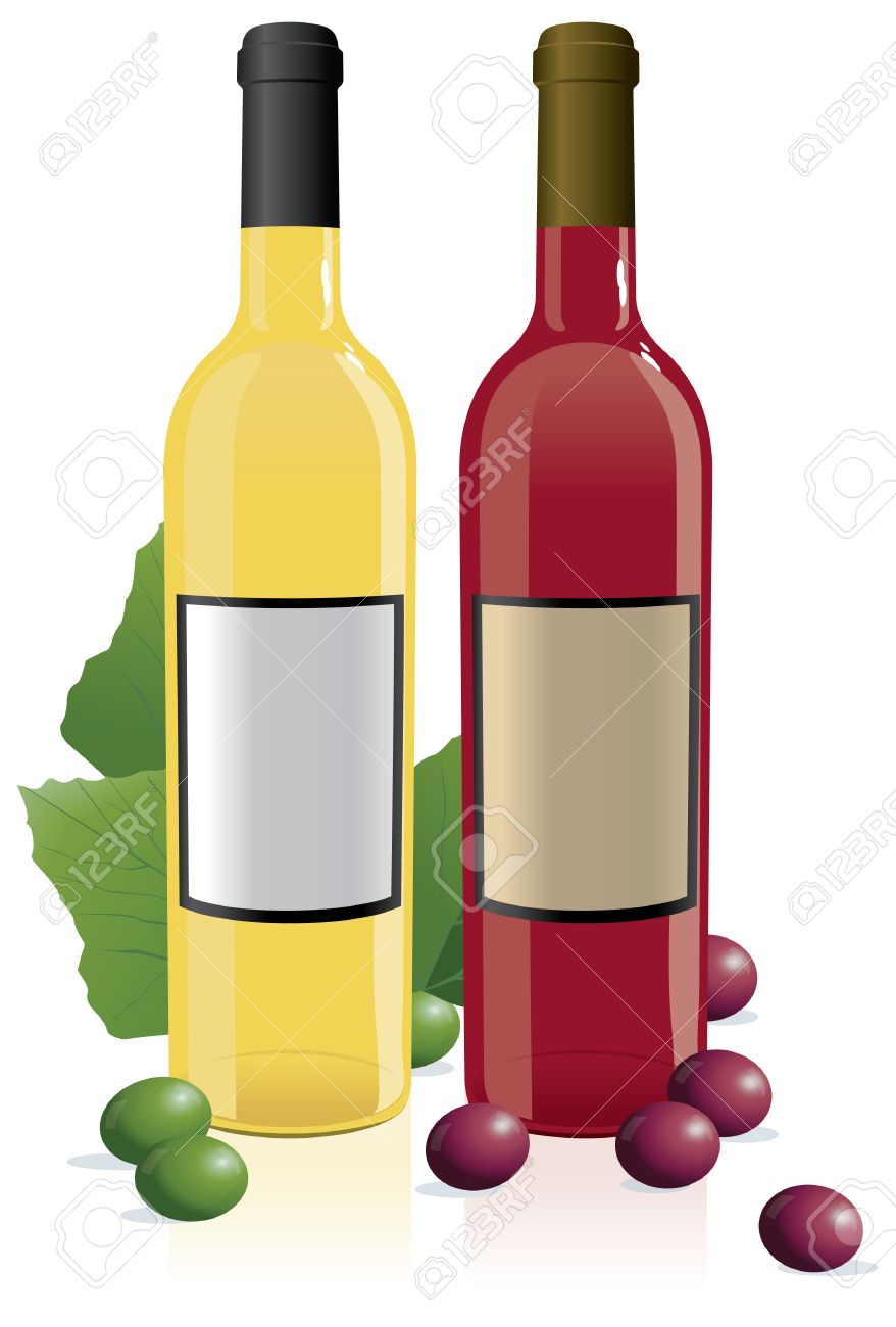 878x1300 Wine Bottles Clipart