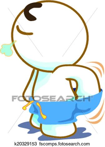337x470 Clipart Of Anal Itching Scratch His Bottom K20329153